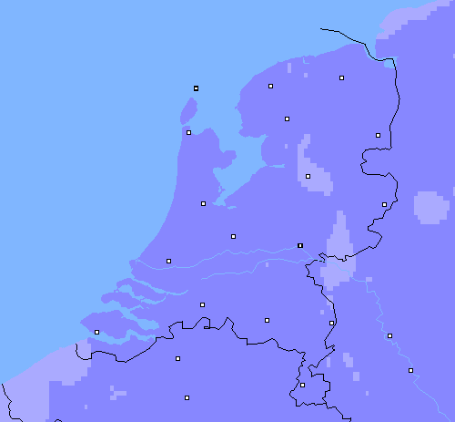 Neerslag (24 uur) Nederland
