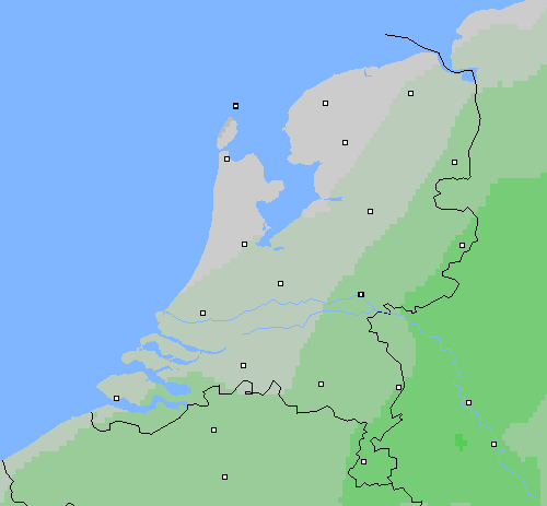 Bewolking Nederland