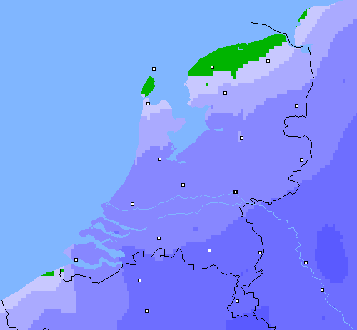 Neerslag (24 uur) Nederland