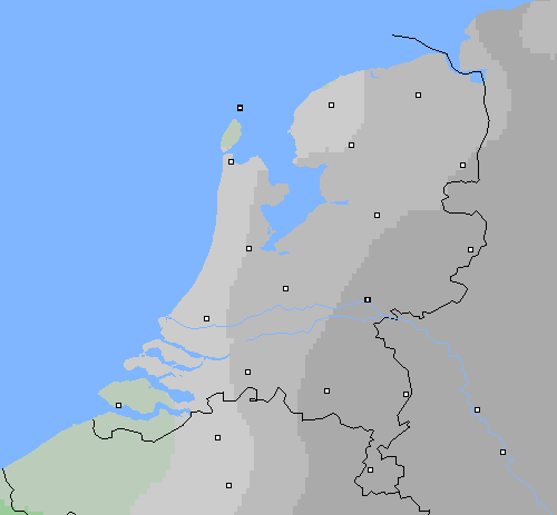 Bewolking Nederland