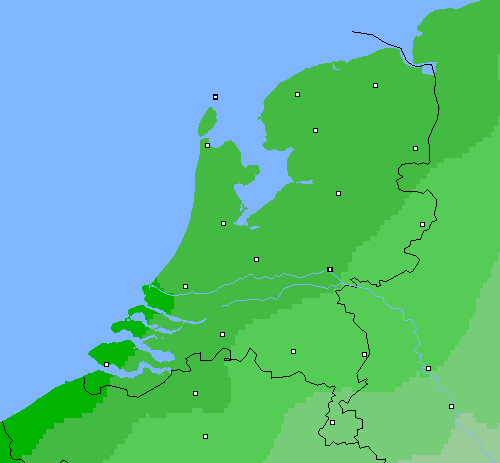 Bewolking Nederland
