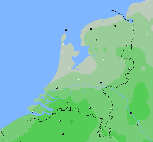 Bewolking Nederland