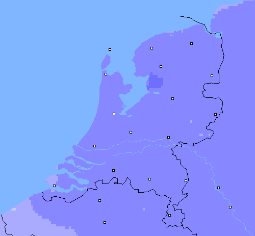 Neerslag (24 uur) Nederland