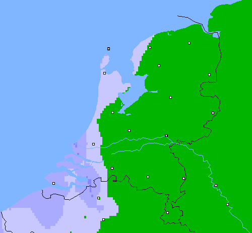 Neerslag (24 uur) Nederland