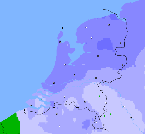 Neerslag (24 uur) Nederland