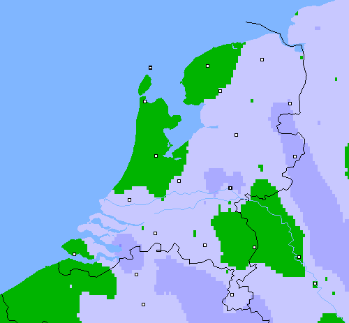 Neerslag (24 uur) Nederland