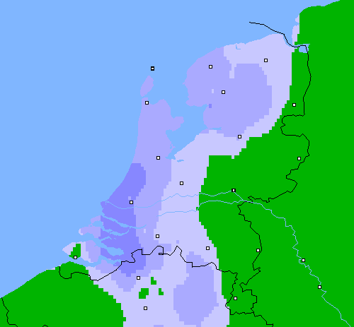 Neerslag (24 uur) Nederland