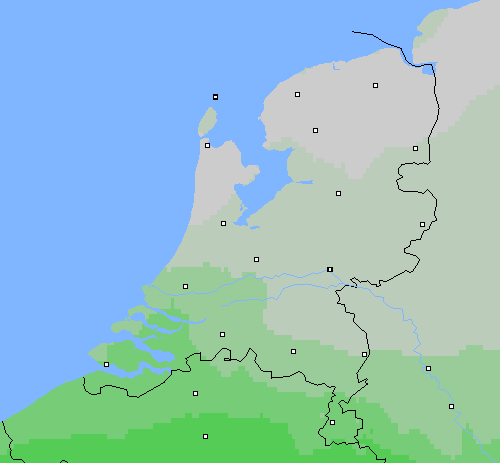 Bewolking Nederland