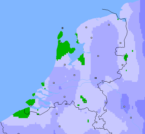 Neerslag (24 uur) Nederland