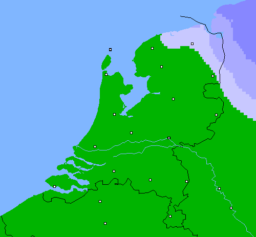 Neerslag (24 uur) Nederland