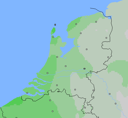 Bewolking Nederland