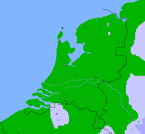Neerslag (24 uur) Nederland