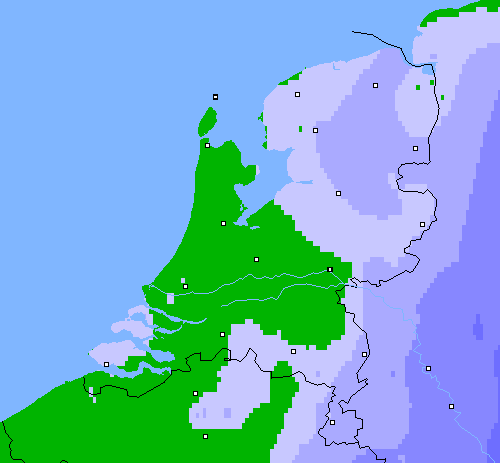 Neerslag (24 uur) Nederland