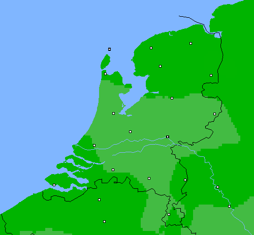 Bewolking Nederland