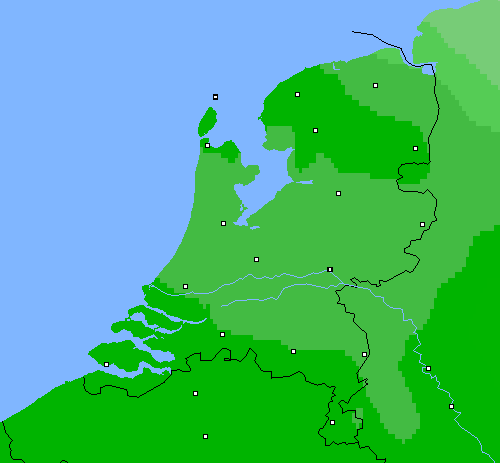 Bewolking Nederland