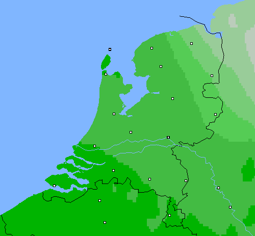 Bewolking Nederland