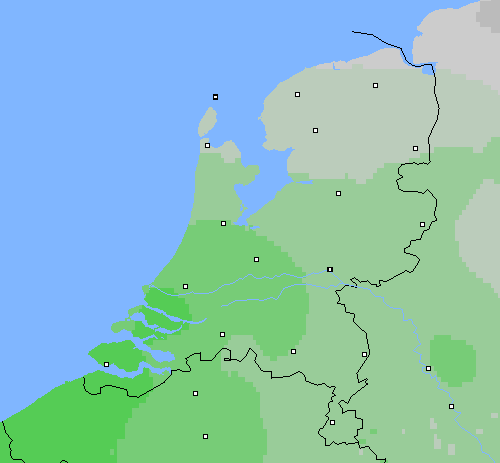 Bewolking Nederland