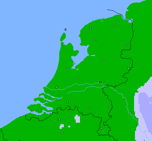 Neerslag (24 uur) Nederland