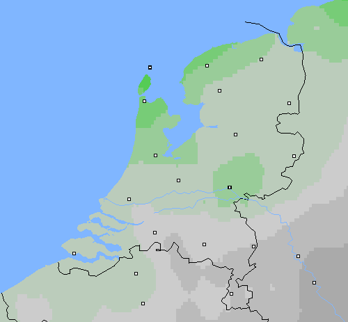 Bewolking Nederland
