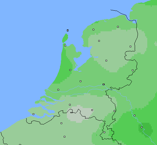 Bewolking Nederland