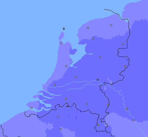 Neerslag (24 uur) Nederland