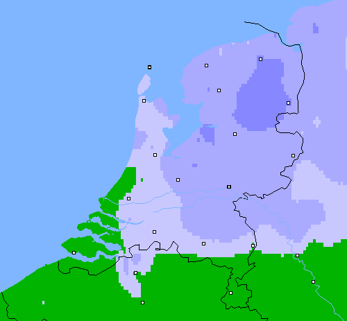Neerslag (24 uur) Nederland