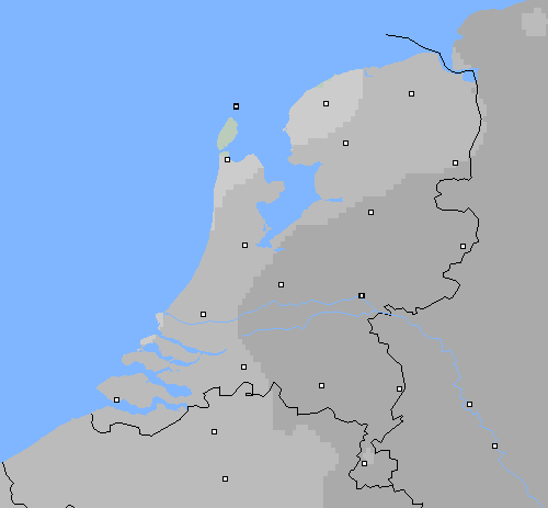 Bewolking Nederland