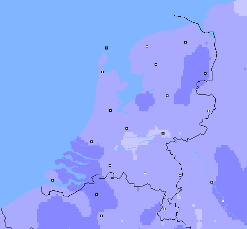 Neerslag (24 uur) Nederland