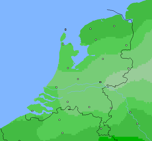 Bewolking Nederland