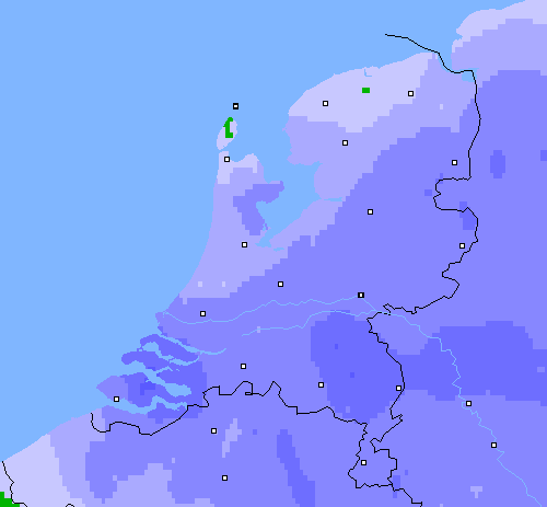 Neerslag (24 uur) Nederland