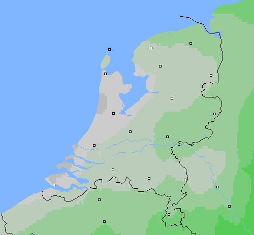 Bewolking Nederland