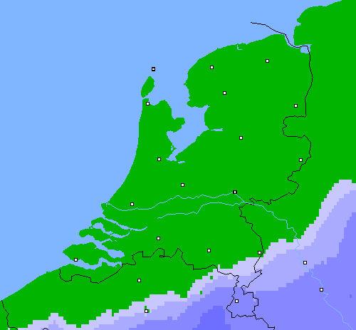 Neerslag (24 uur) Nederland