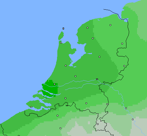 Bewolking Nederland