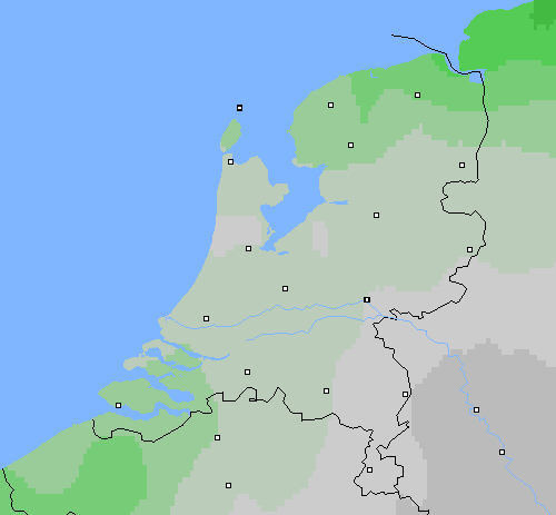 Bewolking Nederland