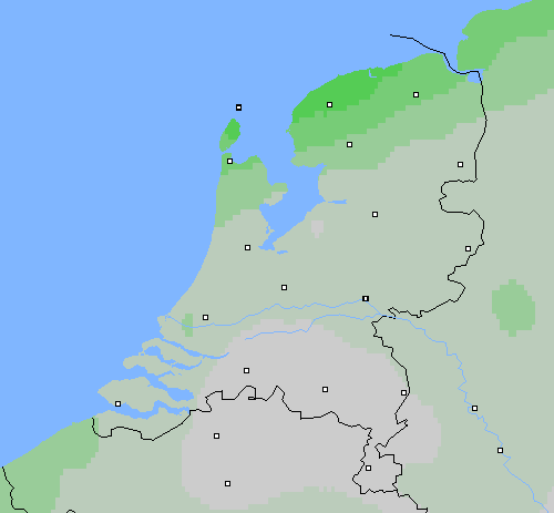 Bewolking Nederland