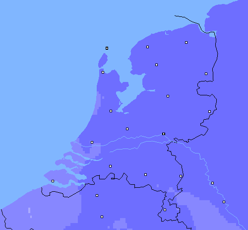 Neerslag (24 uur) Nederland