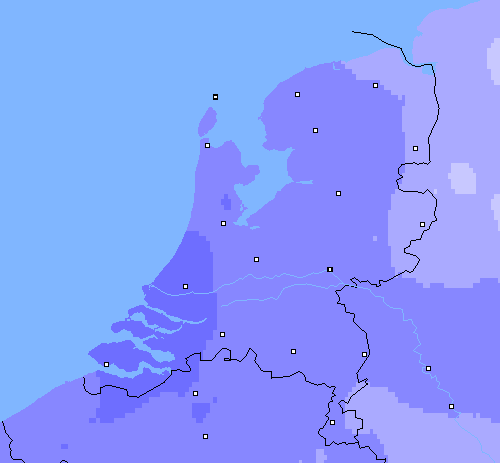 Neerslag (24 uur) Nederland