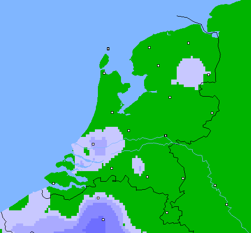 Neerslag (24 uur) Nederland