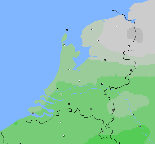 Bewolking Nederland
