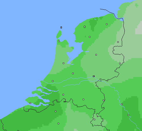 Bewolking Nederland
