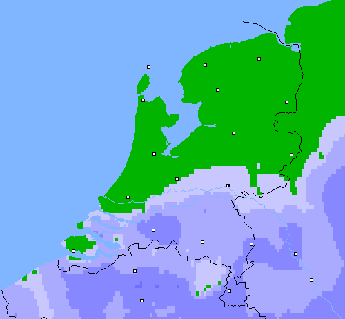 Neerslag (24 uur) Nederland