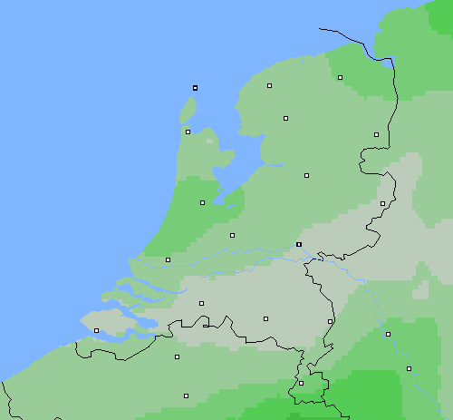 Bewolking Nederland