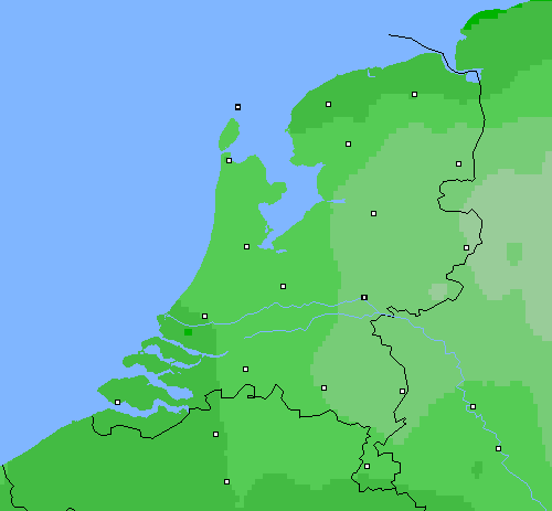 Bewolking Nederland