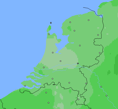 Bewolking Nederland