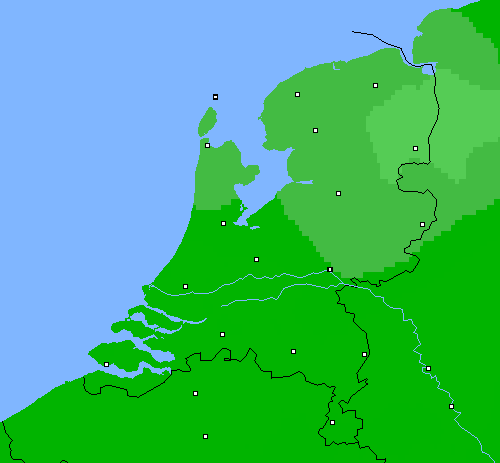 Bewolking Nederland