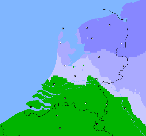 Neerslag (24 uur) Nederland