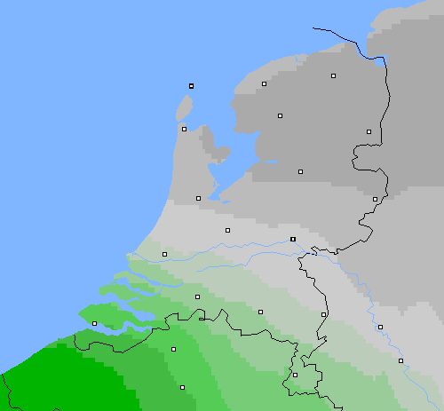 Bewolking Nederland