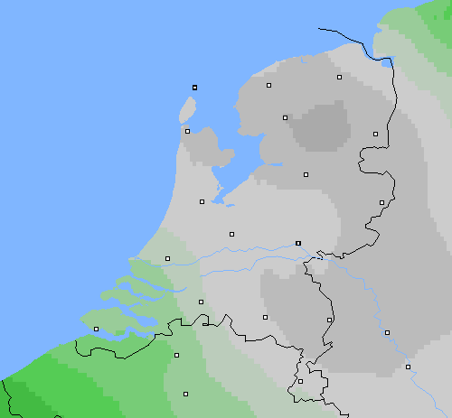 Bewolking Nederland