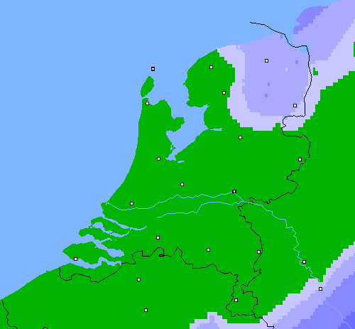 Neerslag (24 uur) Nederland