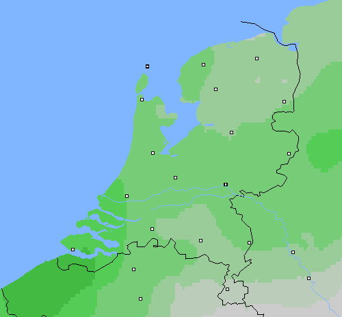 Bewolking Nederland
